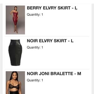 NWT Jluxlabel black vegan leather skirt